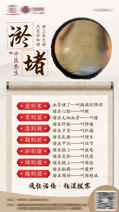 源文件下载【中式养生针灸海报】编号：88460007914486577