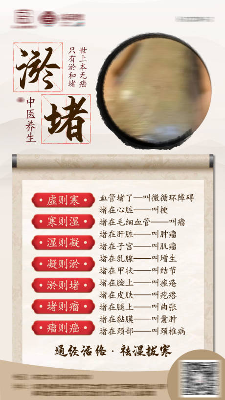 中式养生针灸海报-源文件【享设计】