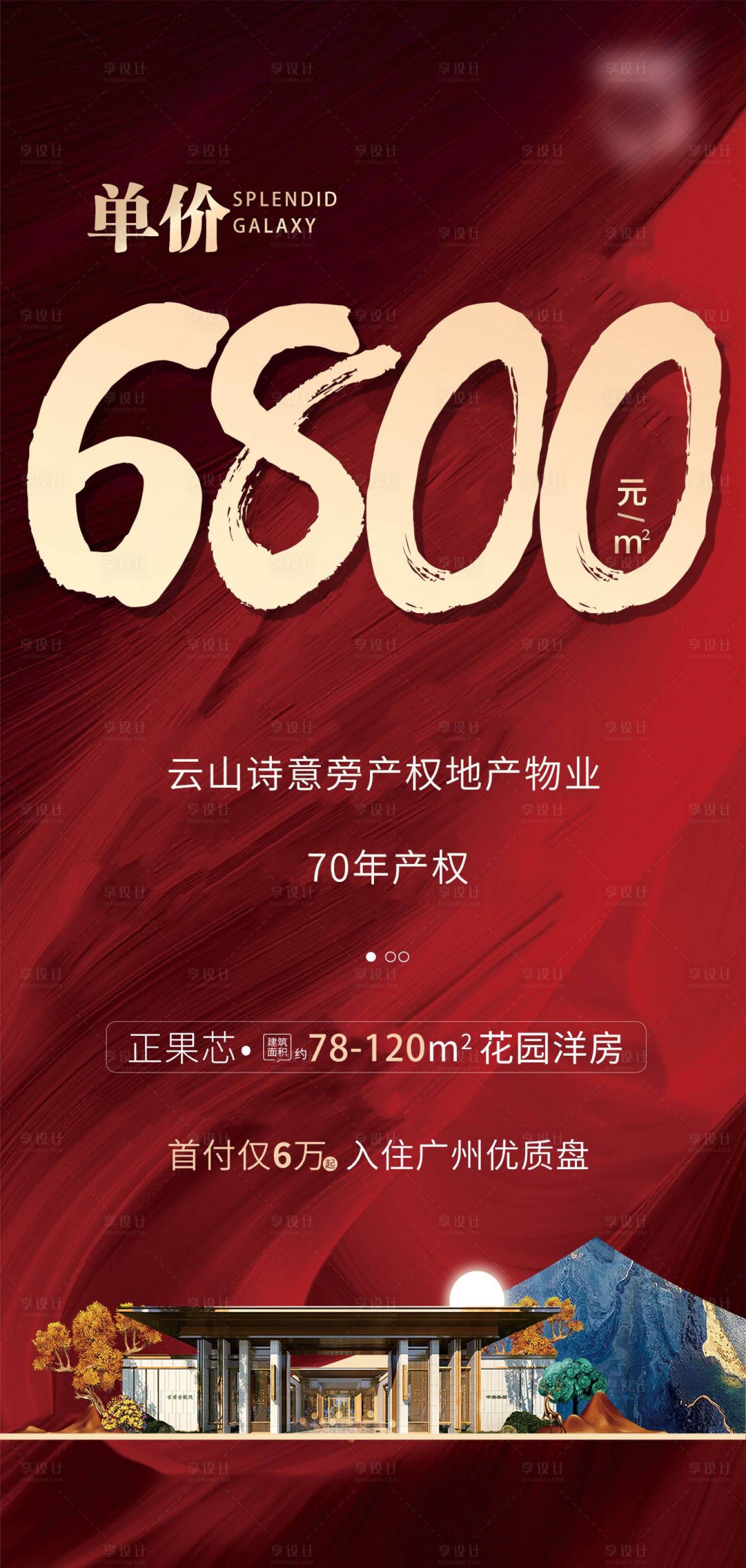 源文件下載【享設計】搜索編號：87340007673241755【地產單價海報】