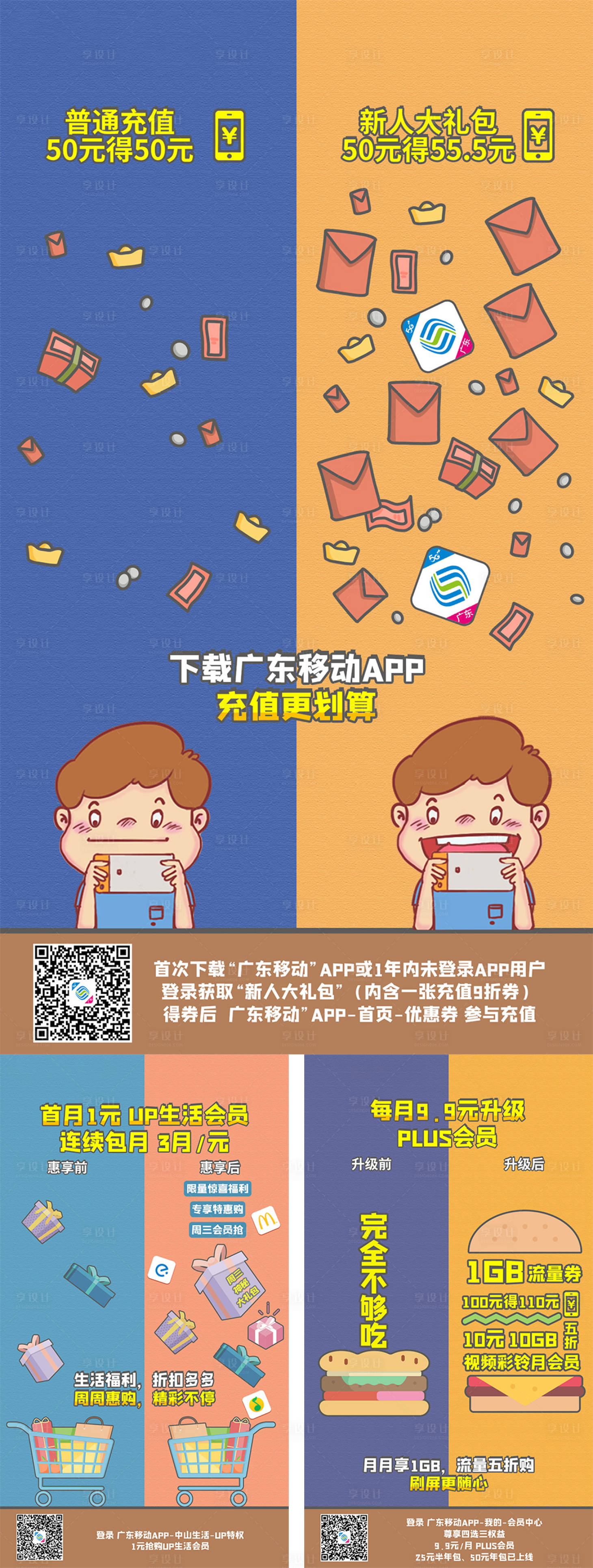 源文件下载【享设计】搜索编号：90520007857738878【APP对比系列海报】