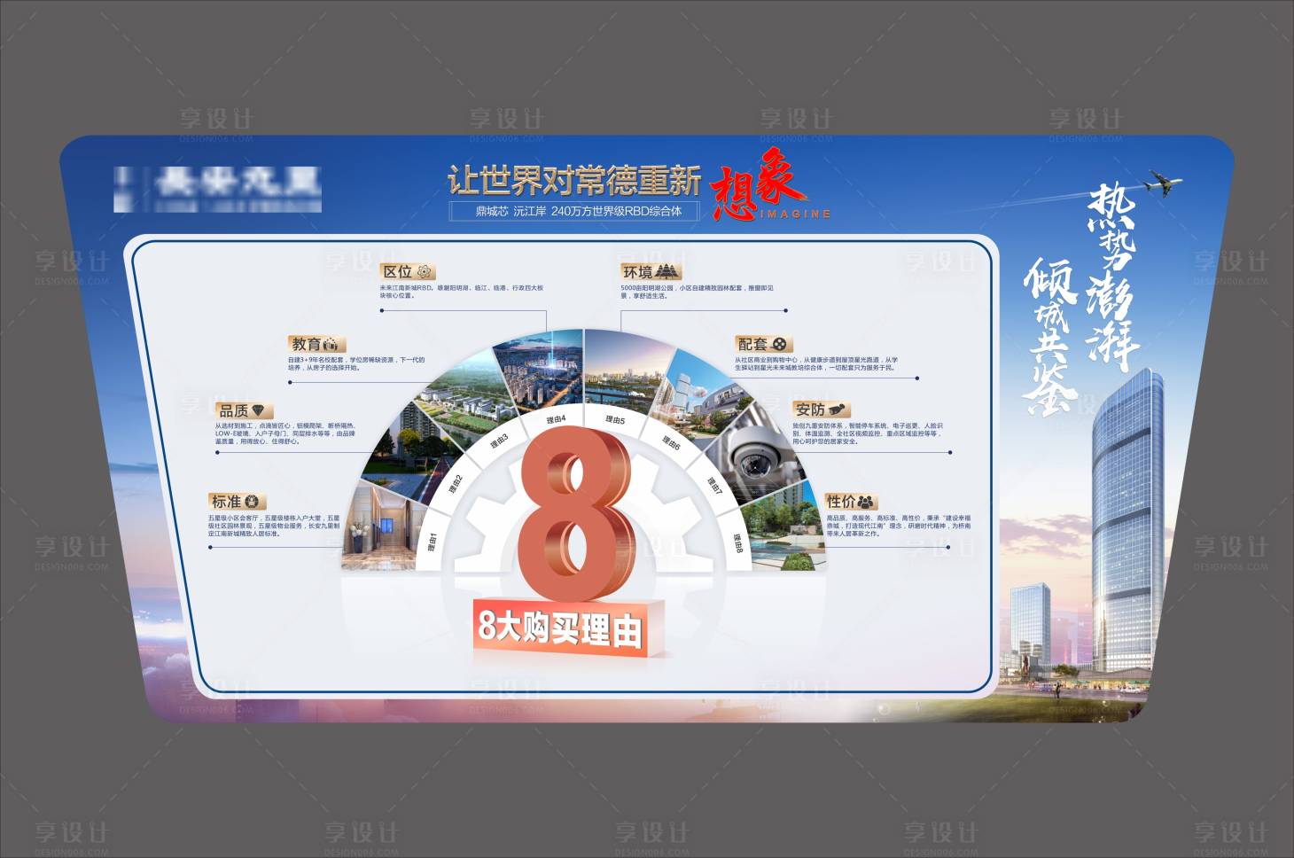 源文件下载【享设计】搜索编号：59570007623748386【地产异形展板】