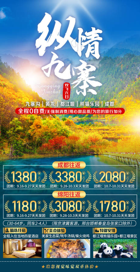 纵情九寨海报