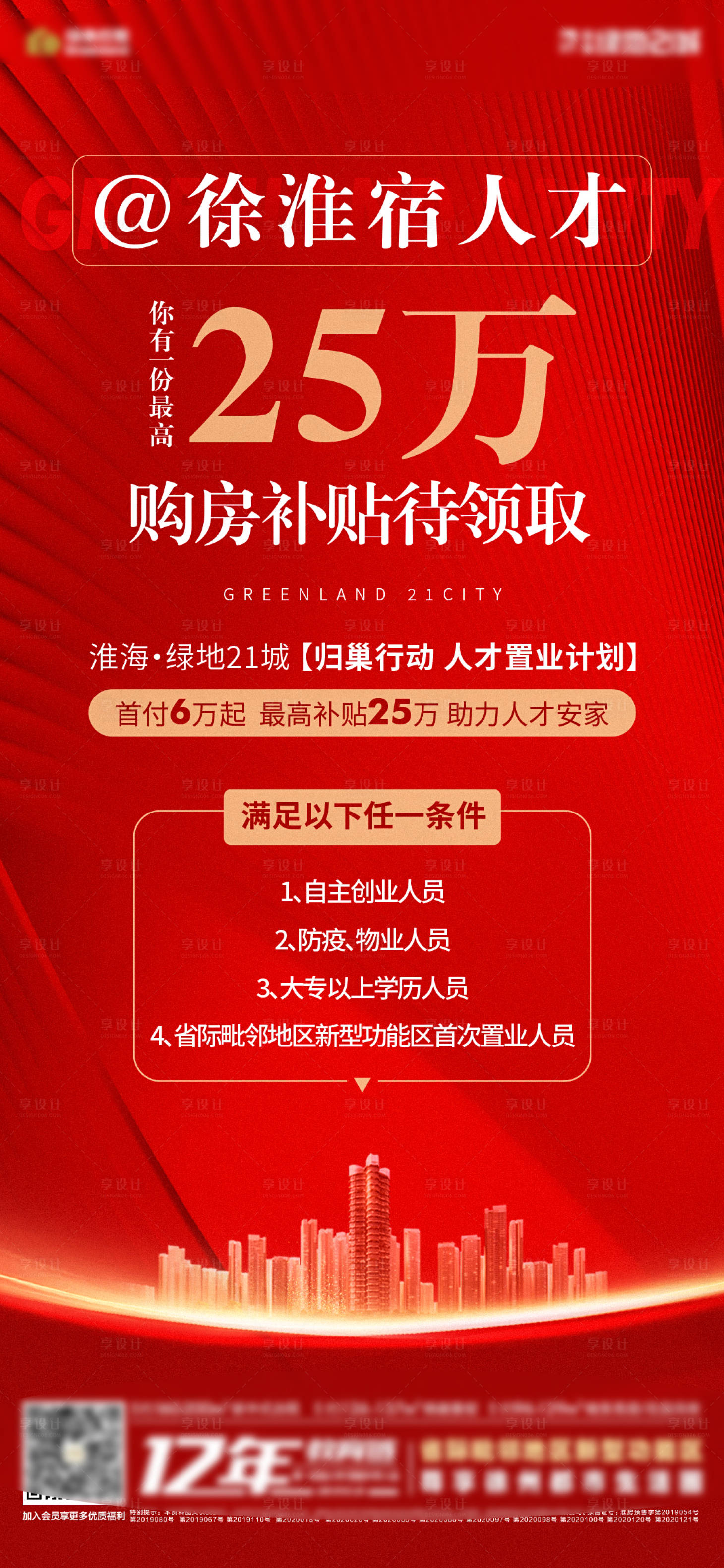 源文件下載【地產人才政策海報】編號：56970007599514754
