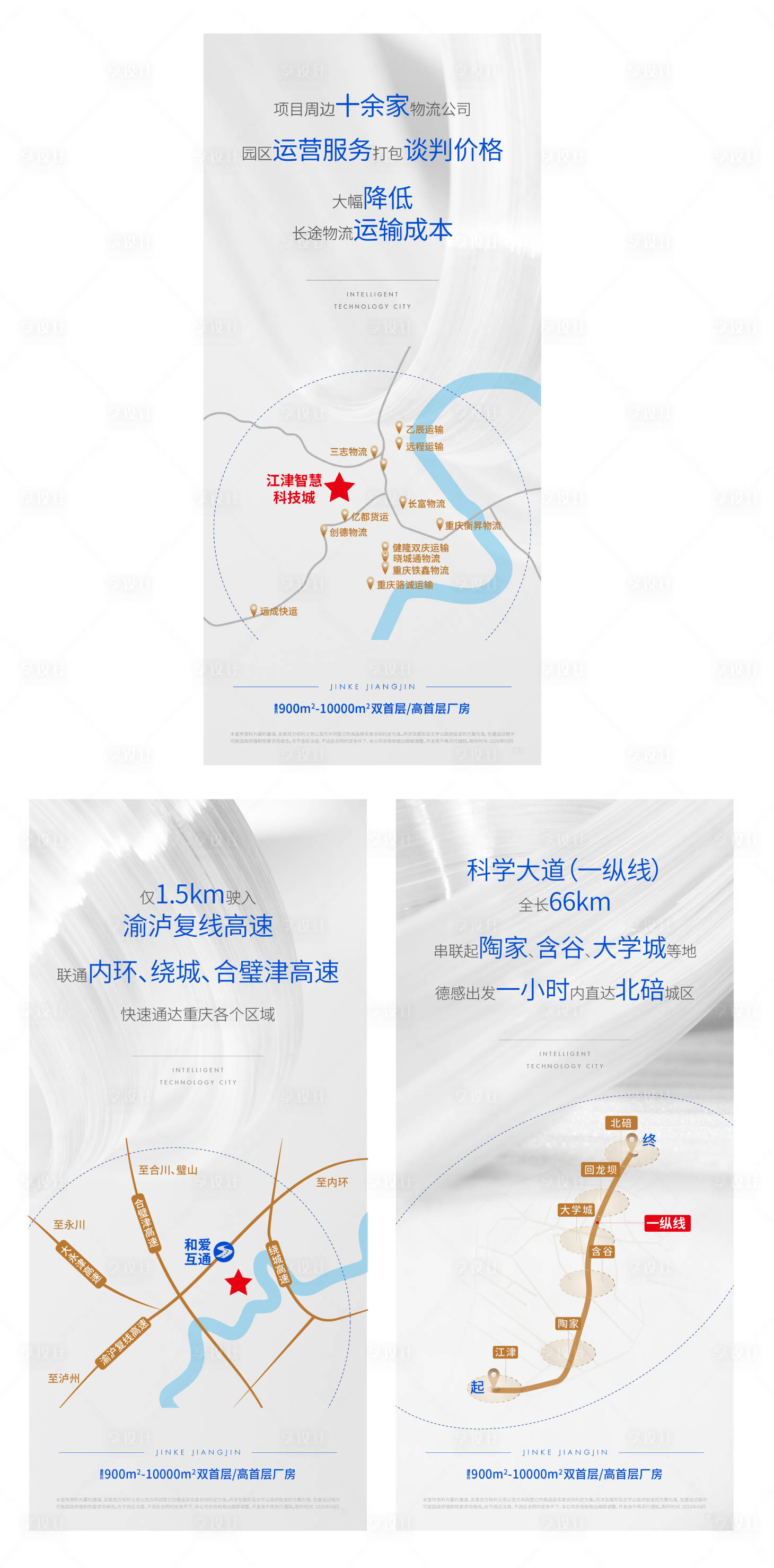源文件下載【享設計】搜索編號：11070007581852970【產業地產區位價值點海報】