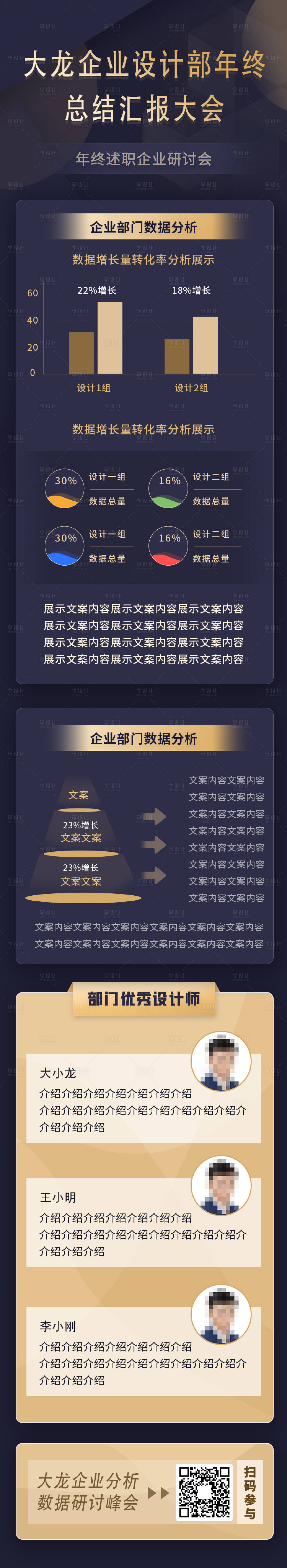 源文件下载【享设计】搜索编号：93290007509161238【企业商务职业汇总研讨会长图】