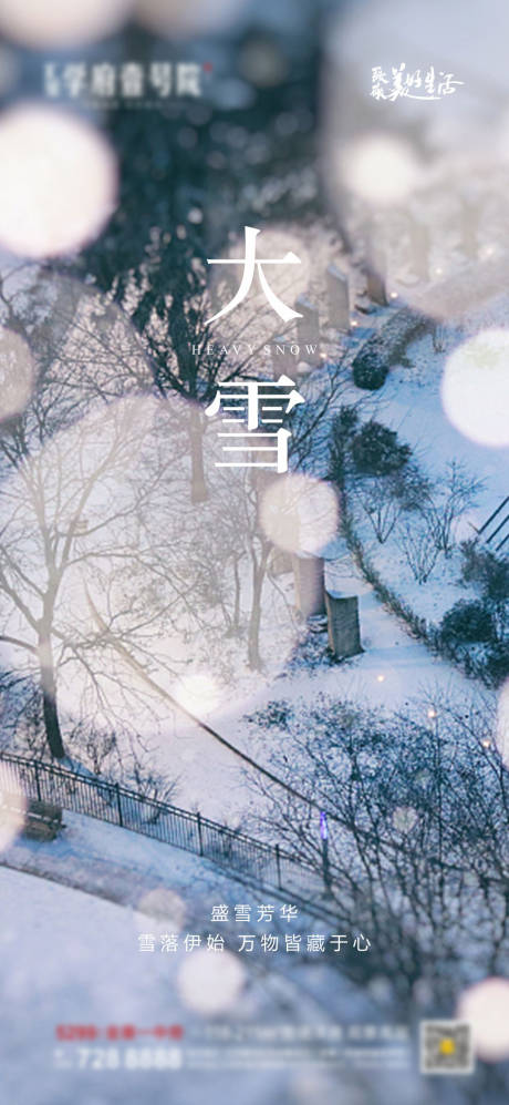 源文件下载【大雪节气海报】编号：31930007507193293