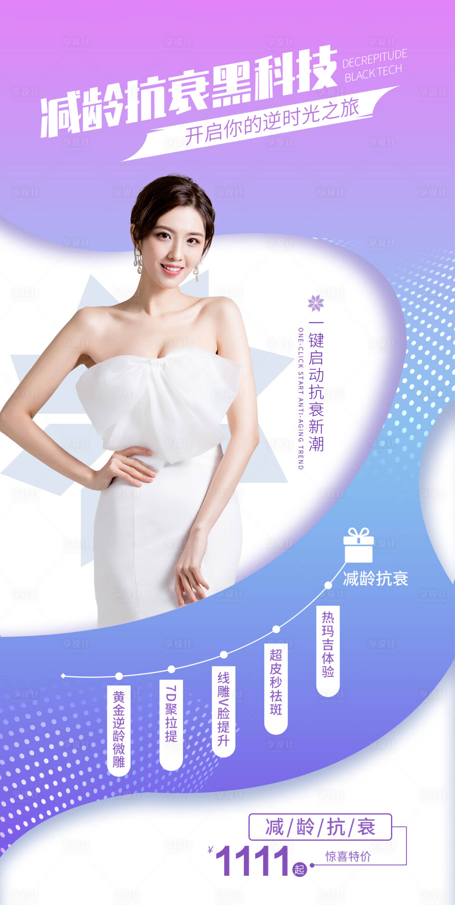 源文件下载【享设计】搜索编号：17470007487035001【医美整形抗衰海报】