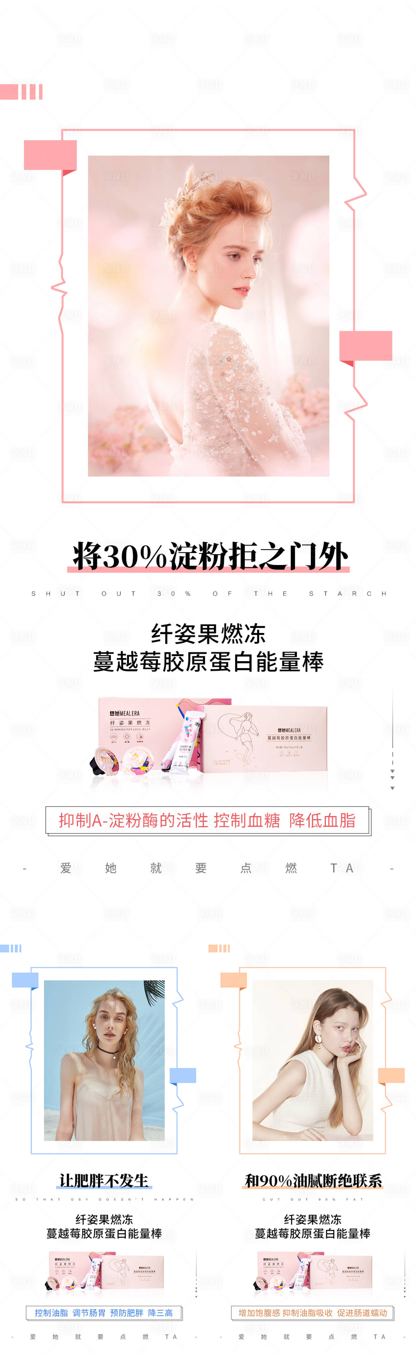 源文件下载【享设计】搜索编号：57290007857979140【微商减肥系列海报】