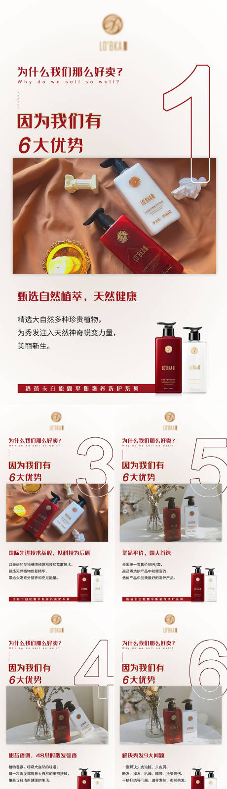 源文件下载【微商洗护优势海报系列】编号：96990007855157448