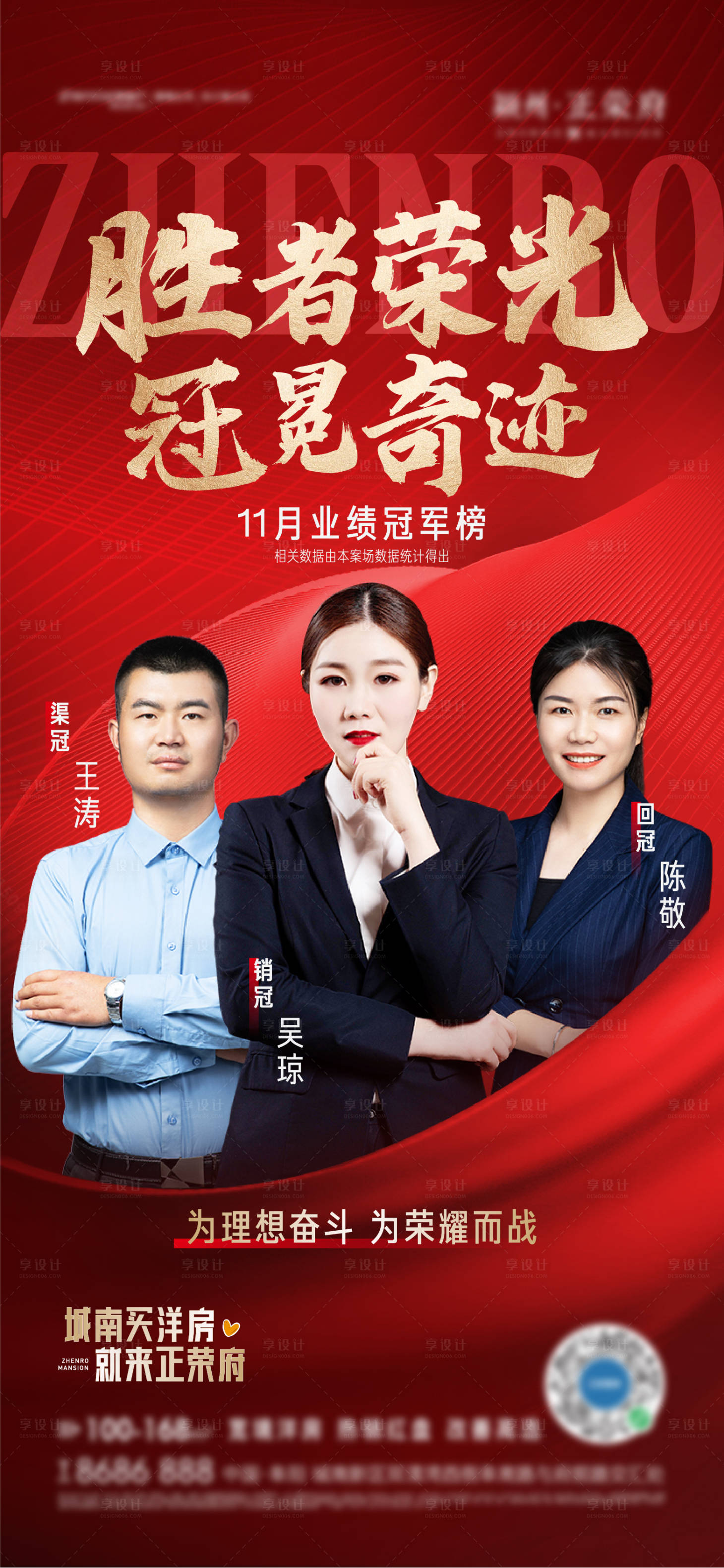 源文件下載【地產紅色銷冠單圖】編號：11870007641519666