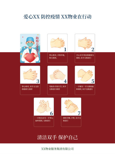 源文件下载【防疫洗手示范海报展板】编号：89800007810639602