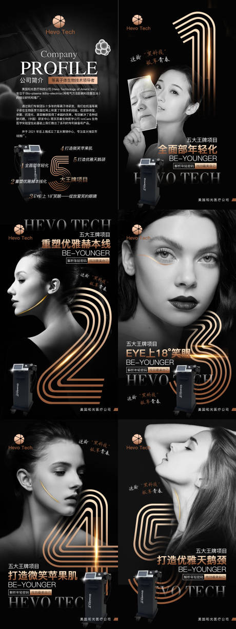 源文件下载【医美仪器黑金人物海报】编号：67740007763721589