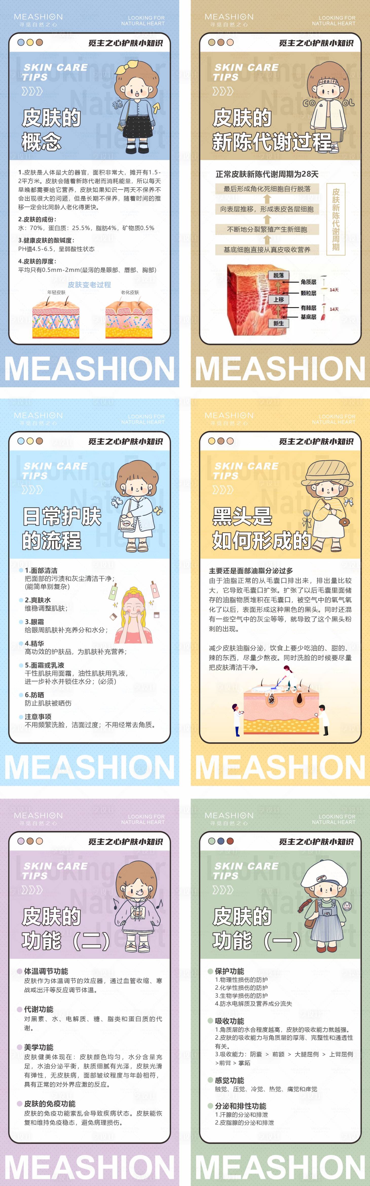 源文件下載【護膚知識系列海報】編號：64910007614643239