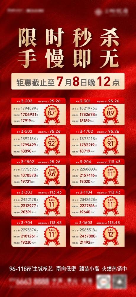 源文件下载【地产红色房源海报】编号：51650007797691935