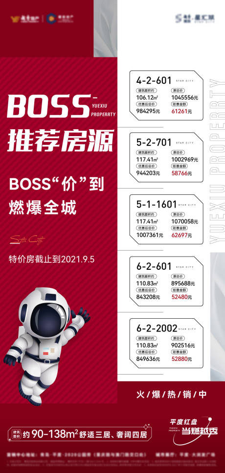 源文件下载【Boss推荐房源特价房海报 】编号：20211209113957564