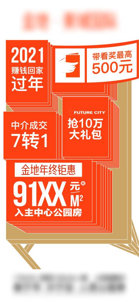 源文件下载【地产创意渠道大字报海报】编号：27380007719685385