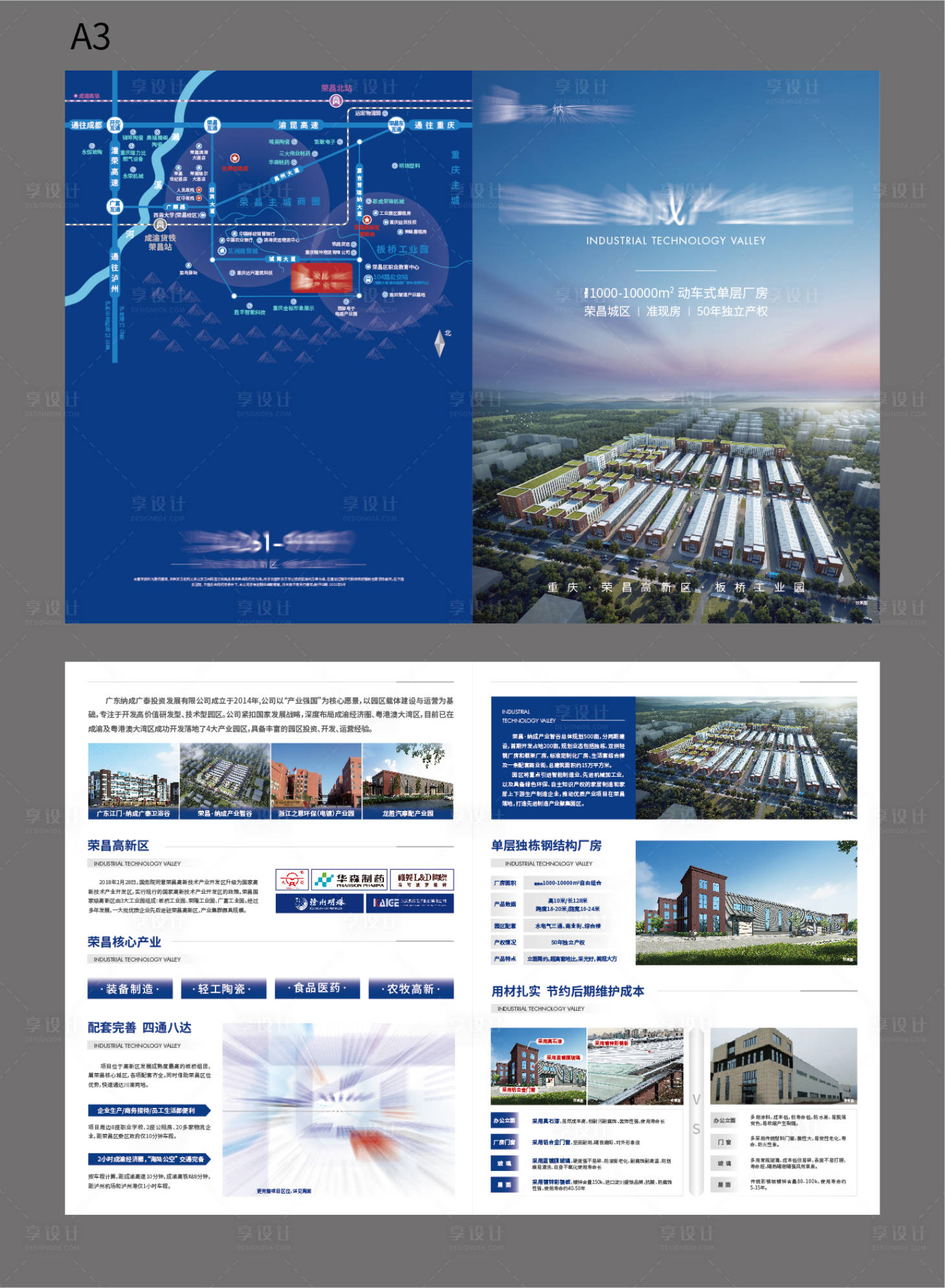 源文件下载【享设计】搜索编号：75620007543504671【产业地产价值点折页】
