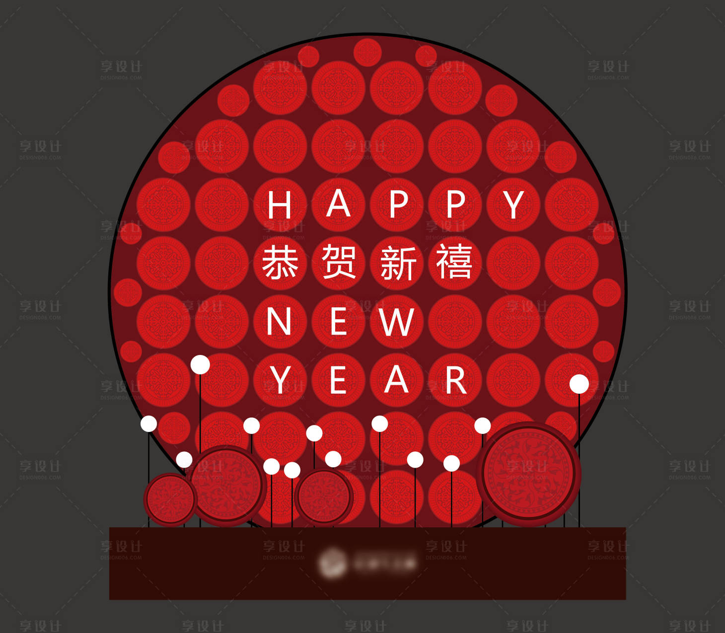 源文件下載【享設計】搜索編號：72740007523885940【房地產新年美陳裝飾】