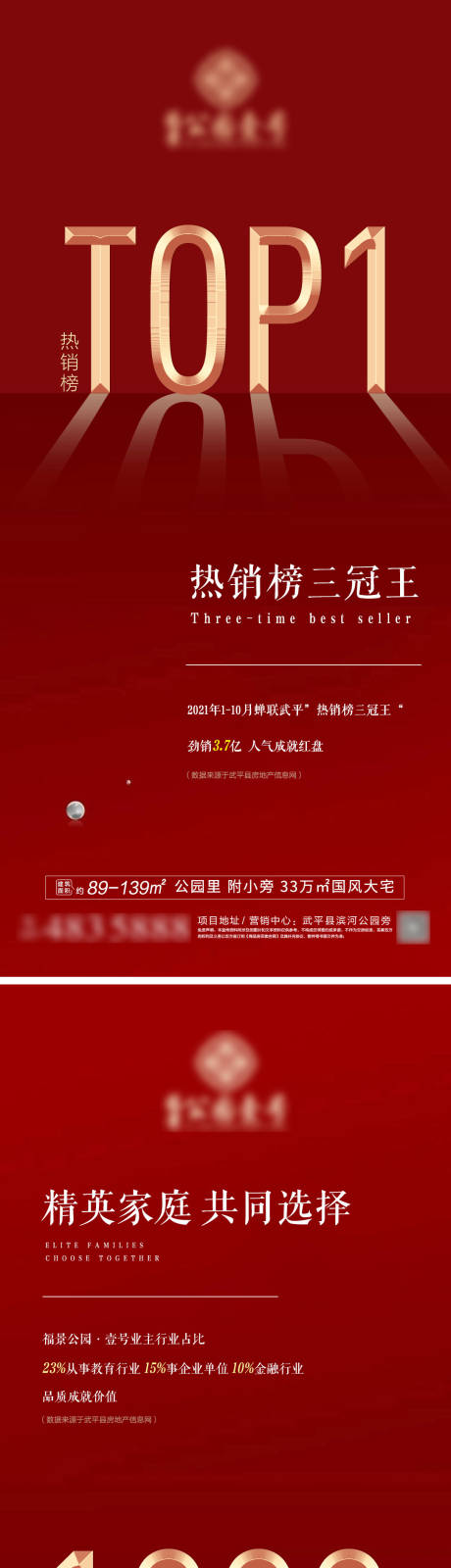 源文件下载【地产红色热销促销系列海报】编号：71620007722466227
