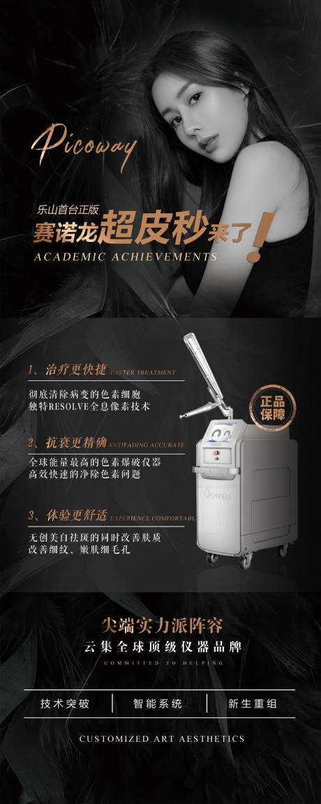 源文件下載【享設計】搜索編號：98300007822312505【醫(yī)美超皮秒儀器海報】