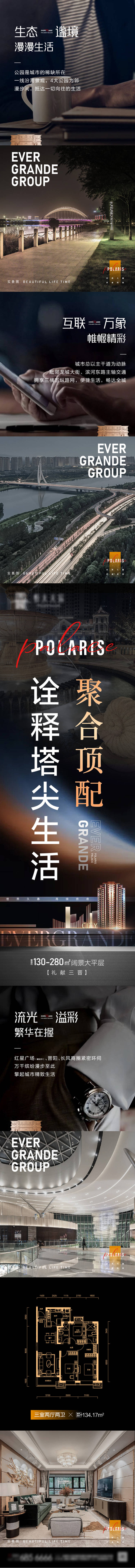 源文件下载【享设计】搜索编号：93620007881253545【房地产黑金户型卖点长图海报】