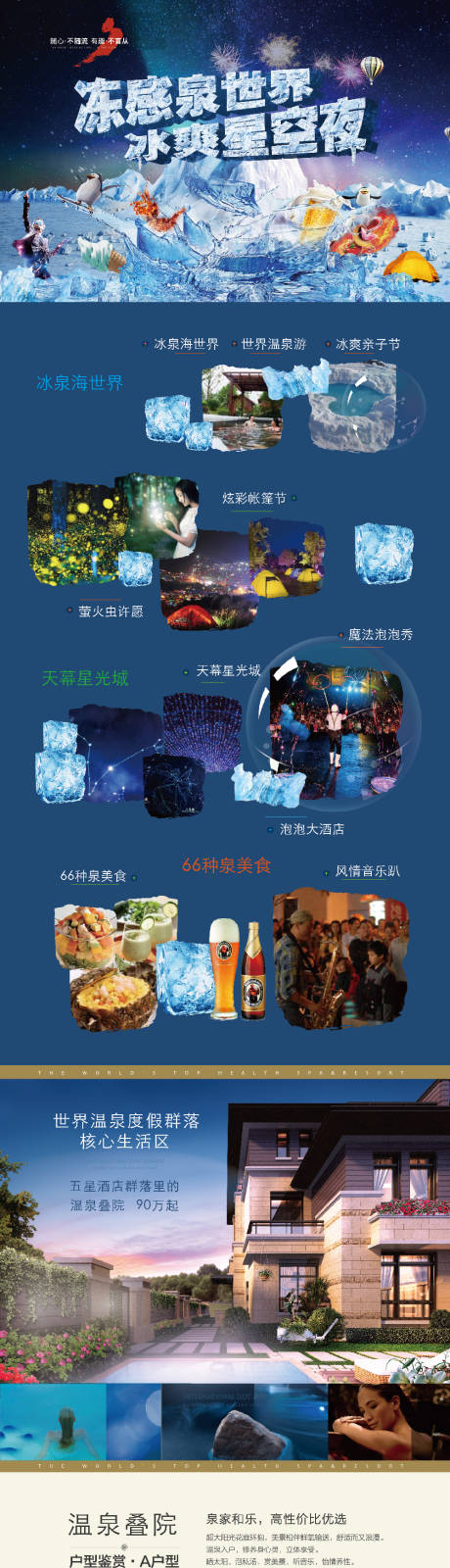 源文件下载【地产温泉度假冰爽星空活动长图】编号：54320007642311955