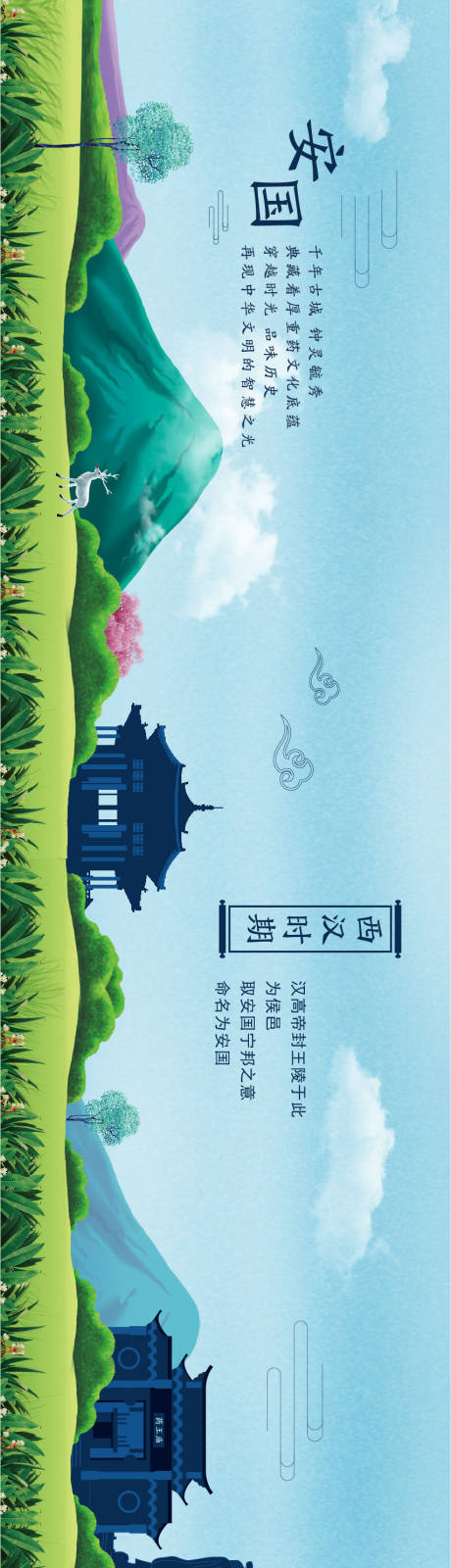 源文件下載【享設計】搜索編號：30710007885826358【風景建筑城市剪影長圖】