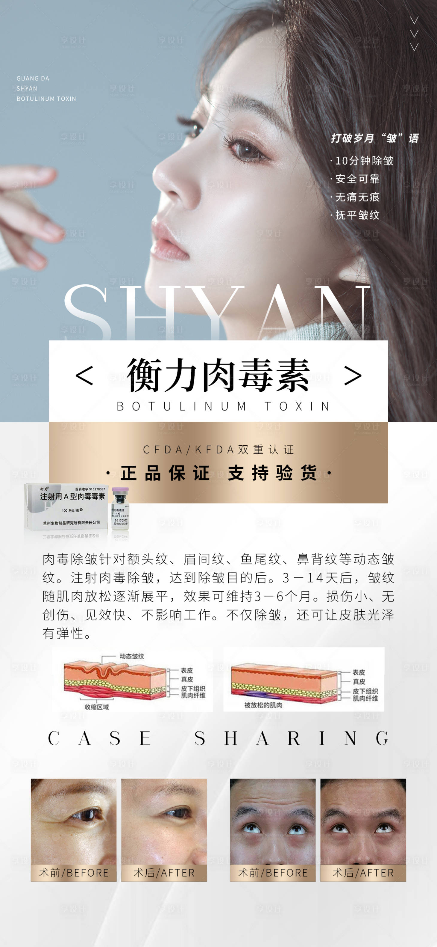 源文件下載【享設計】搜索編號：97940007866925815【醫美肉毒素除皺科普】