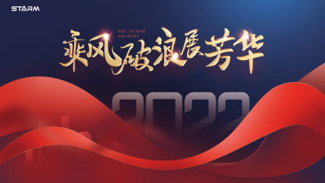 源文件下载【乘风破浪年会背景板】编号：92460007908339926