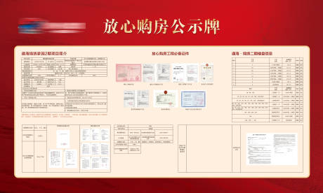 源文件下载【地产购房放心公示牌背景板】编号：20211215163411617