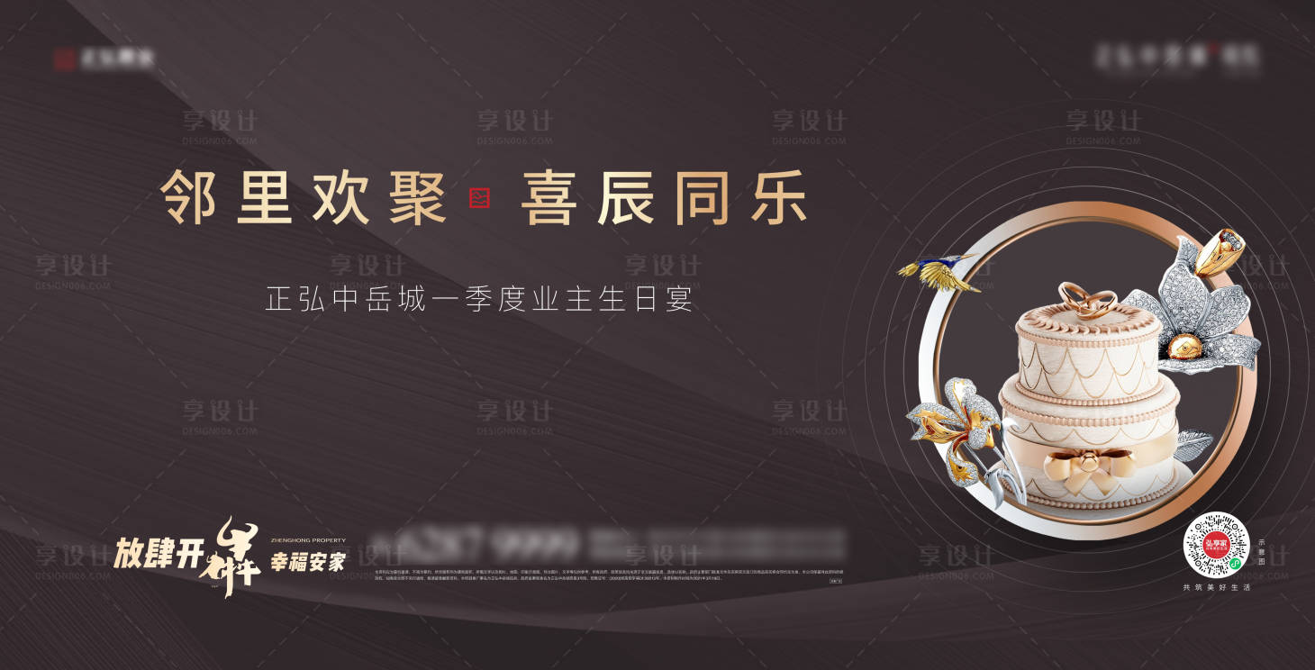 源文件下载【享设计】搜索编号：22340007766101525【生日宴答谢宴展板】