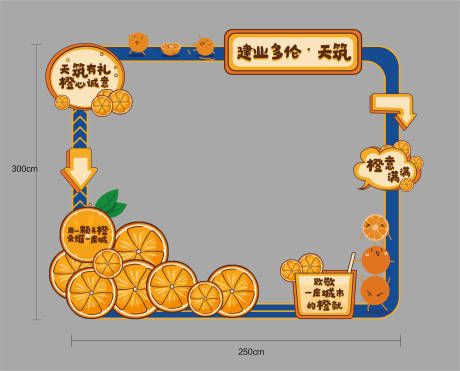 源文件下载【橙心橙意拍照框】编号：40130007847671858