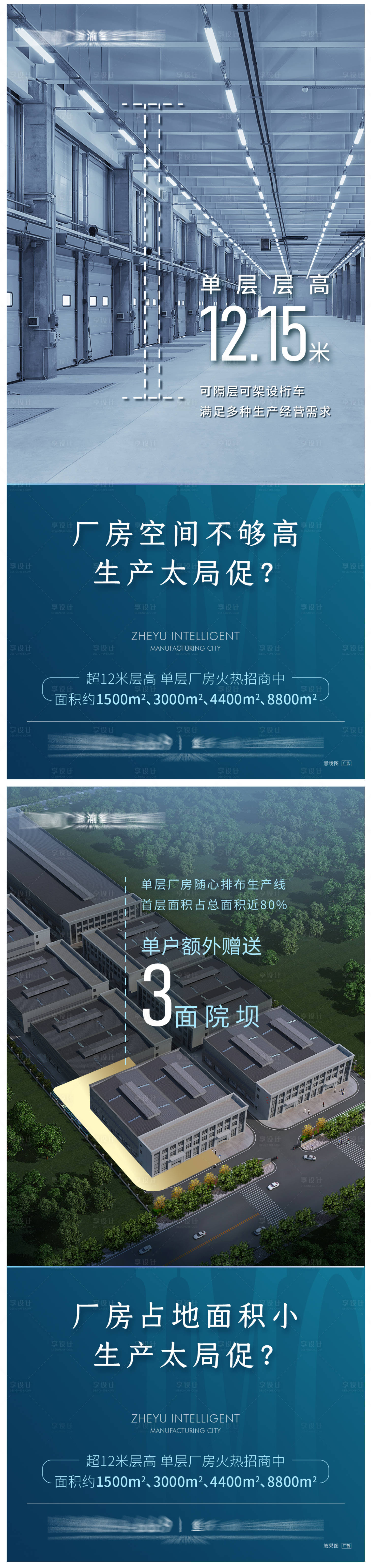 源文件下载【享设计】搜索编号：33650007727029192【产业地产价值点刷屏海报】