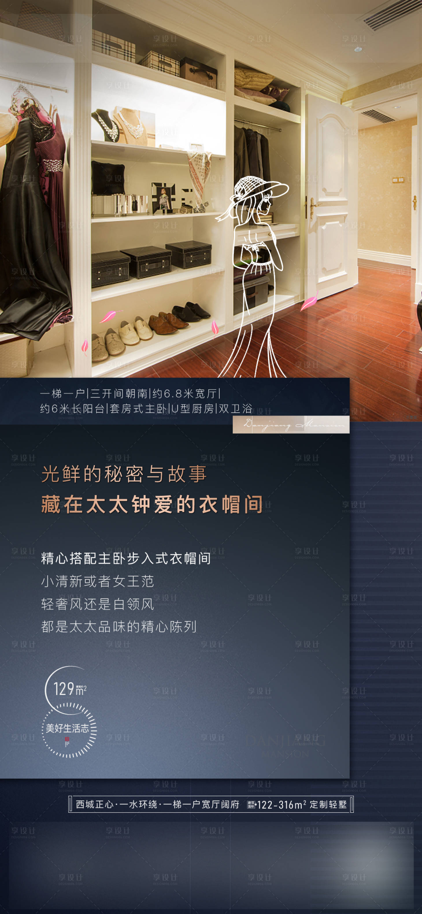 源文件下载【地产衣帽间价值海报】编号：40050007536801885