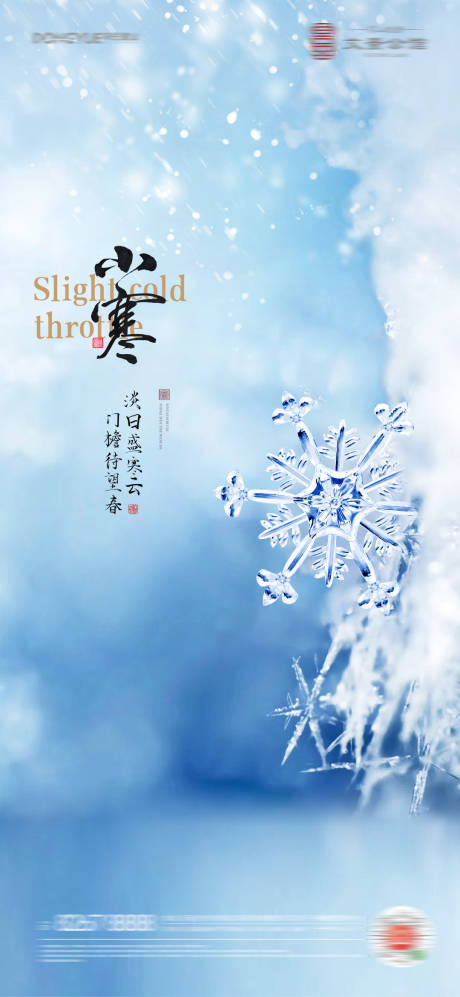 源文件下載【小寒氣海報】編號：21730007939296684