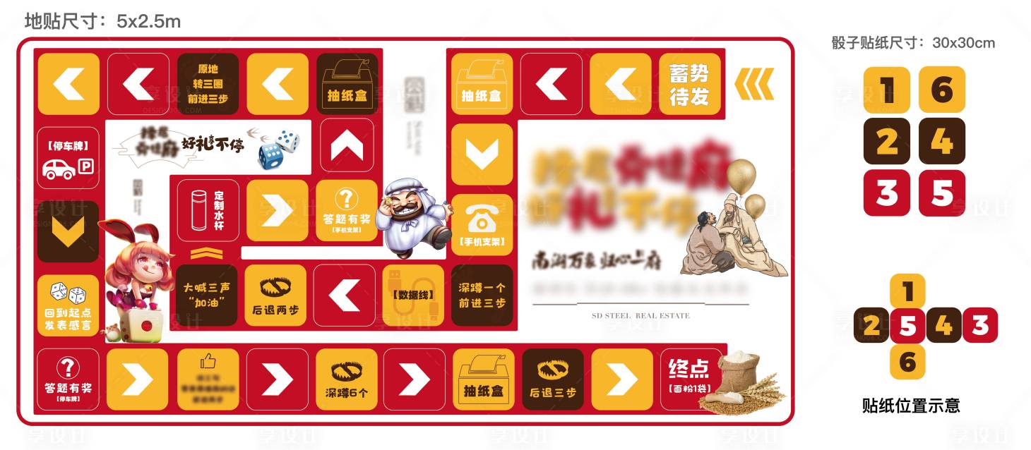 源文件下载【地产过年活动大富翁游戏地贴】编号：45540008035571045