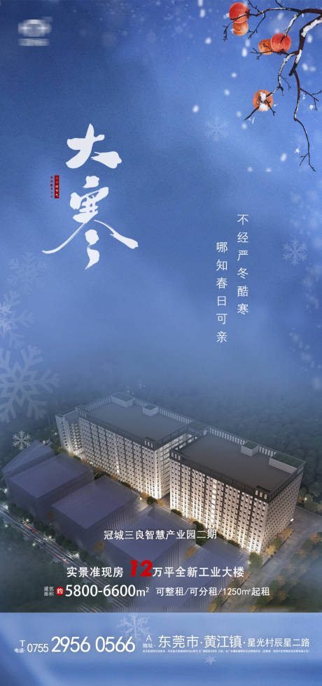 源文件下载【大寒节气推广海报】编号：54540008095237493