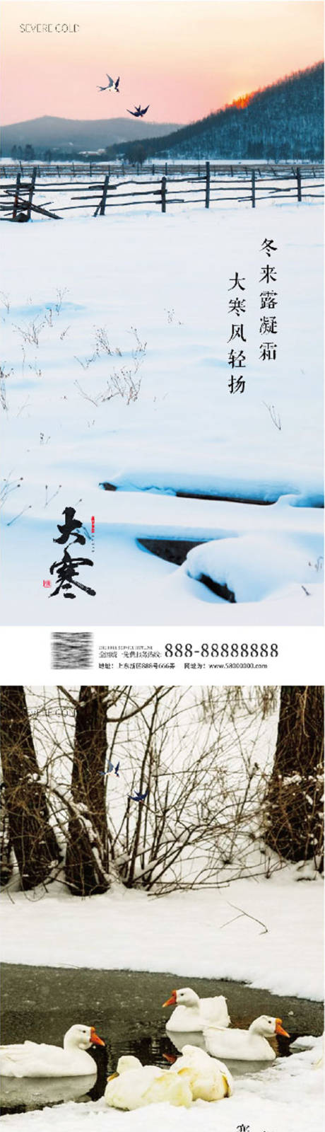 源文件下载【大寒海报】编号：81720008089455513