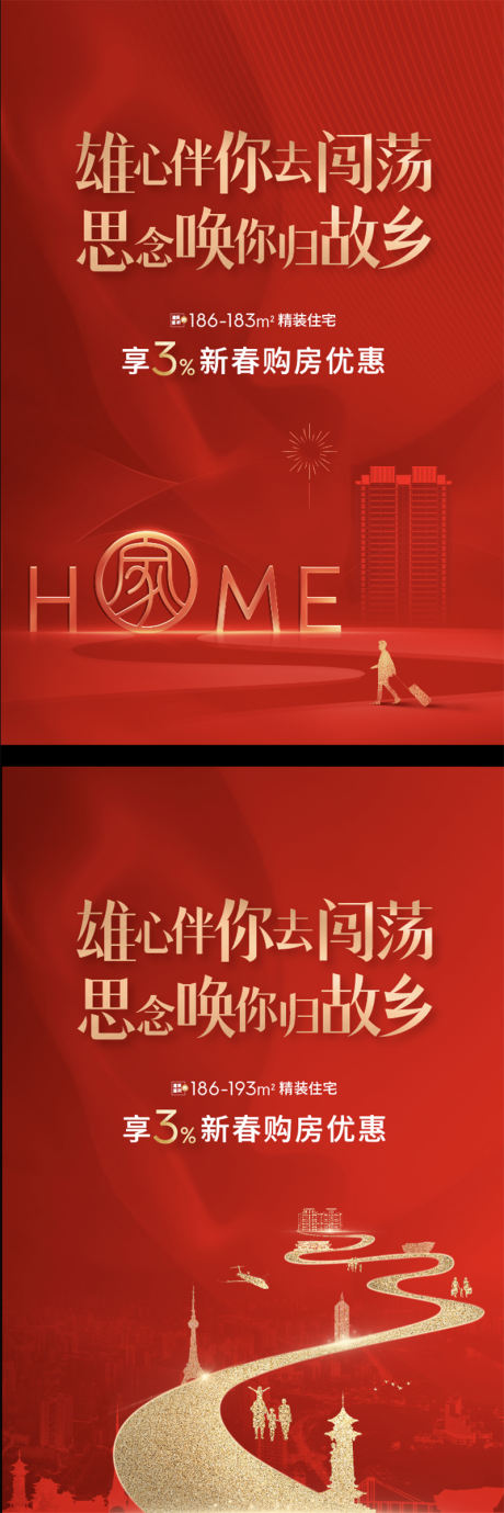 源文件下载【返乡置业地产海报】编号：93280008131316652