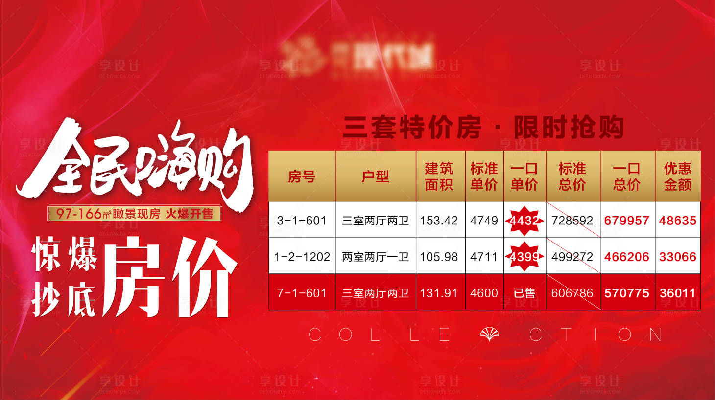 源文件下載【享設計】搜索編號：15150007995725688【地產特價房展板】