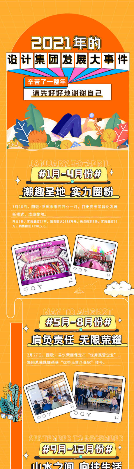 源文件下載【創意插畫年終總結長圖h5】編號：24320008078609587
