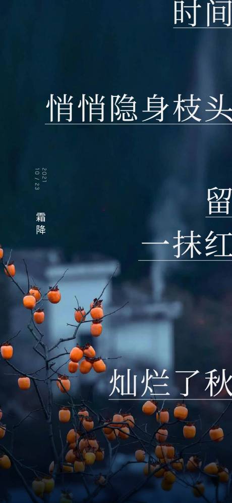 源文件下载【霜降节气刷屏海报】编号：90580008002616160
