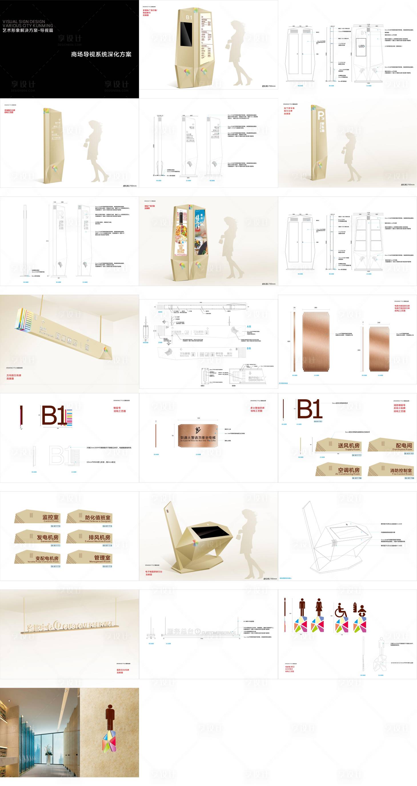 源文件下载【享设计】搜索编号：67380008100836047【商场导视系统设计方案】