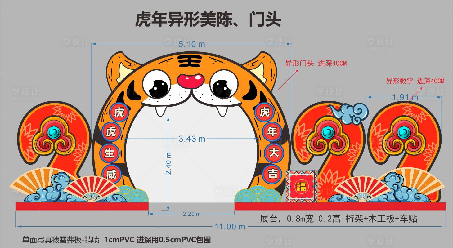 源文件下載【享設(shè)計(jì)】搜索編號(hào)：17380008080614202【房地產(chǎn)插畫虎年異形門頭】