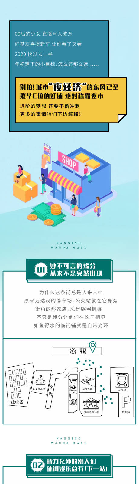 源文件下載【手繪卡通插畫夜市商鋪商業(yè)地產(chǎn)長圖】編號：31170008165371011