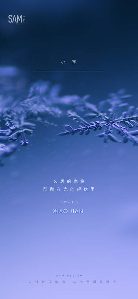 源文件下载【享设计】搜索编号：36900007949145847【地产小寒节气海报】