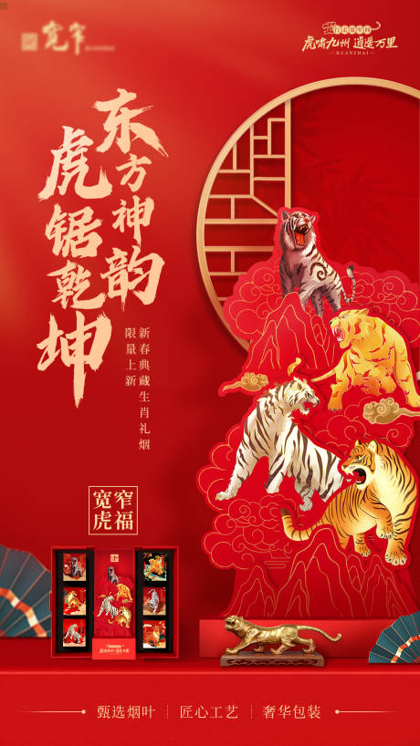 源文件下载【虎年海报】编号：34630007949283190