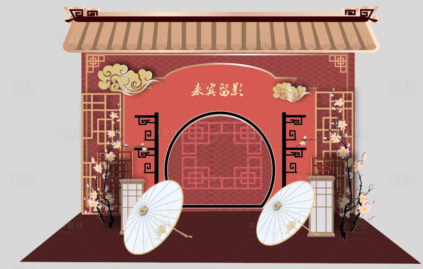 源文件下载【享设计】搜索编号：35220008149286105【合影展示区背景】