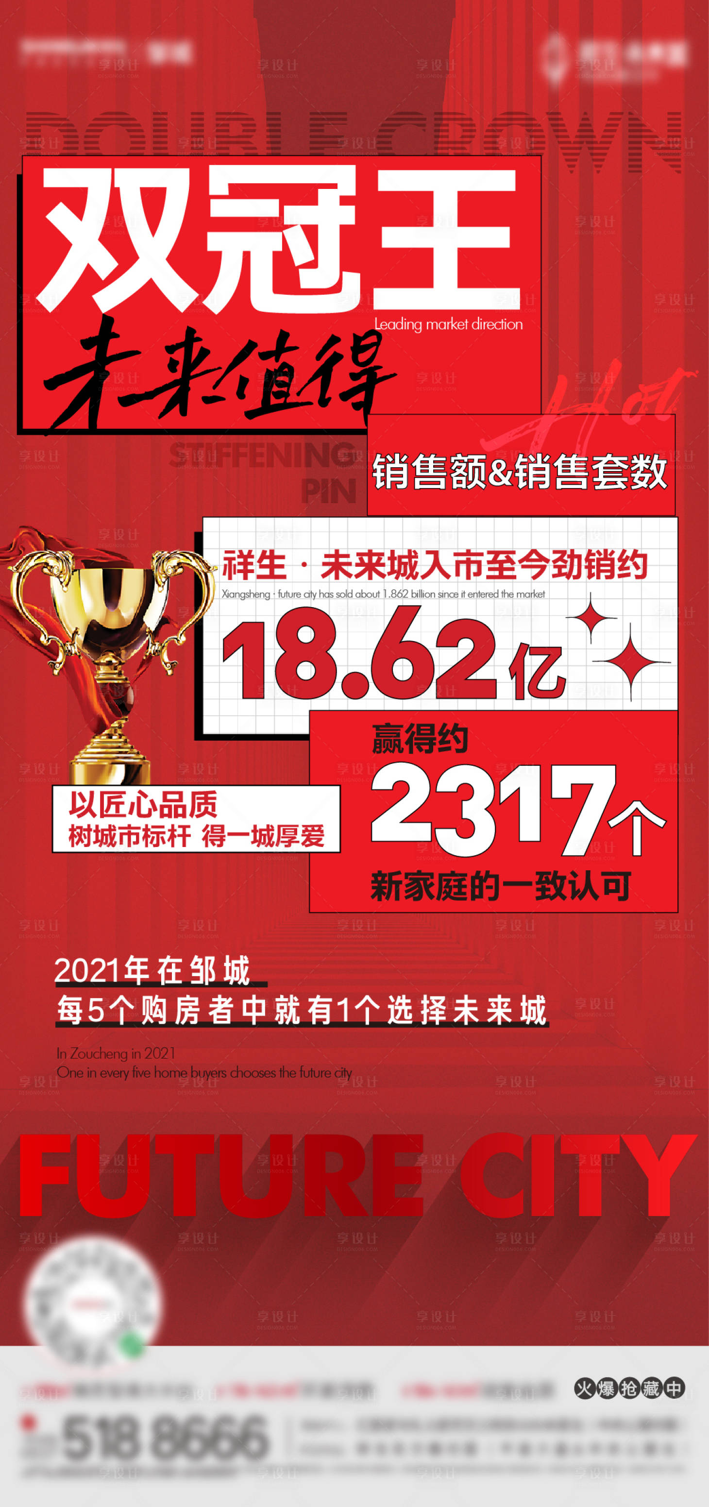 源文件下载【享设计】搜索编号：45400007990003133【地产热销海报】