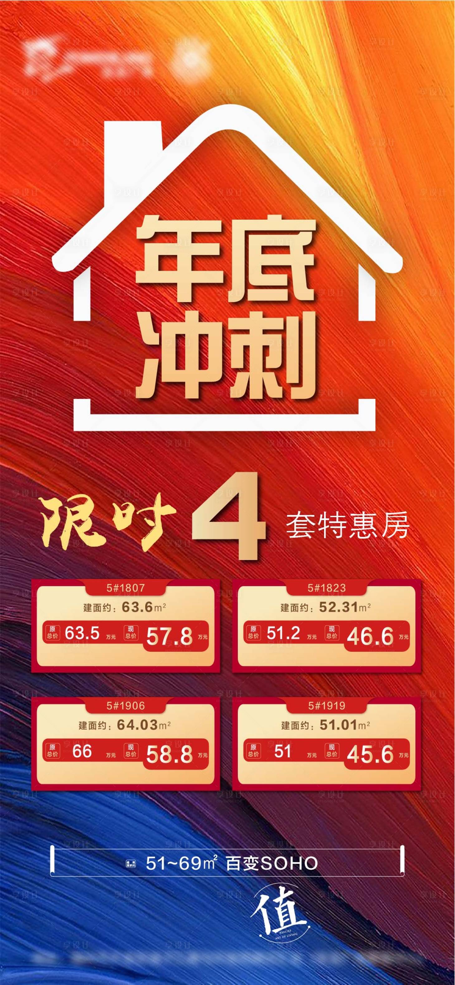 源文件下載【享設計】搜索編號：54490007972759214【地產年底沖刺特價房海報】